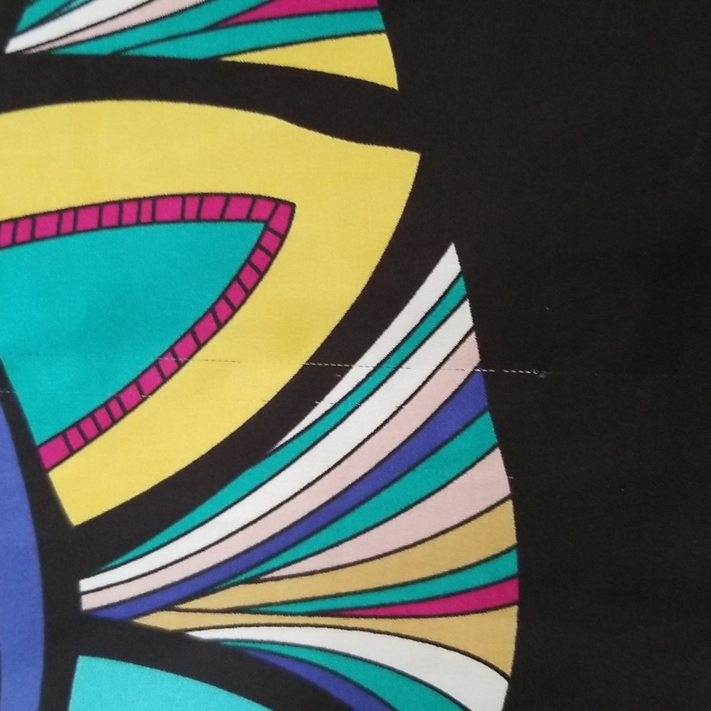 Nicole Miller blouse Vibrant Colors.Sz.L - Picture 11 of 15